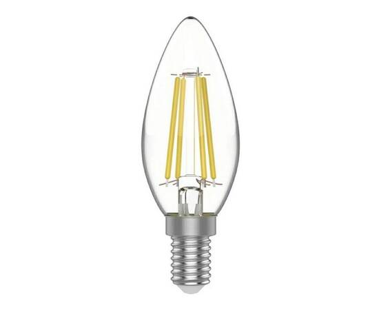 Лампа светодиодная филаментная Gauss E14 4,5W 4100К прозрачная 1031215