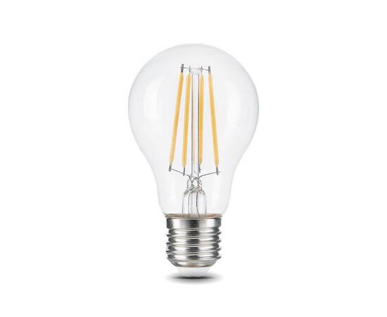 Лампа светодиодная филаментная Gauss E27 12W 2700K прозрачная 102902112, изображение 6
