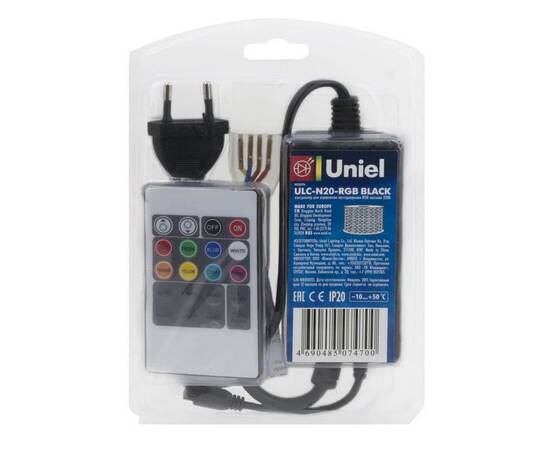 Контроллер для светодиодных RGB лент Uniel ULC-N20-RGB Black 10800