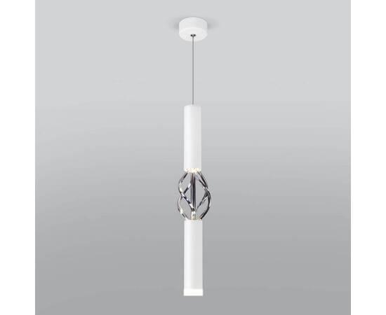 Подвесной светодиодный светильник Eurosvet Lance 50191/1 LED белый/хром