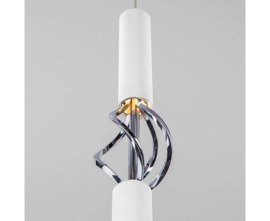 Подвесной светодиодный светильник Eurosvet Lance 50191/1 LED белый/хром, изображение 2