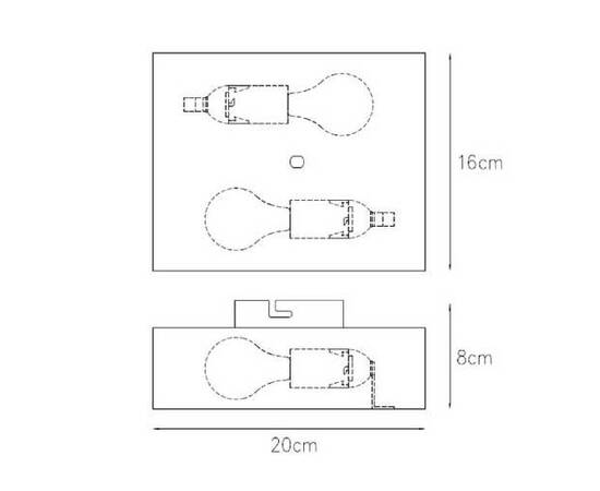 Настенный светильник Lucide Ovalis 12222/02/30, изображение 2