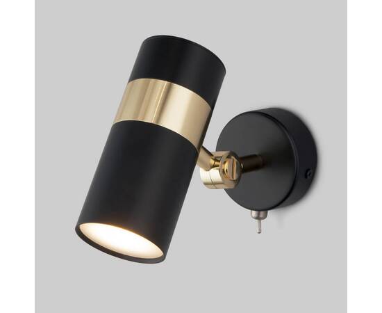 Спот Eurosvet Viero 20096/1 черный/золото