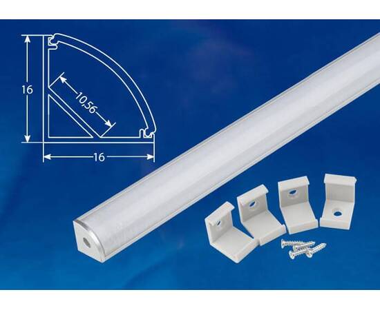 Профиль Uniel UFE-K06 Silver/Frozen 200 Polybag UL-00005028, изображение 2