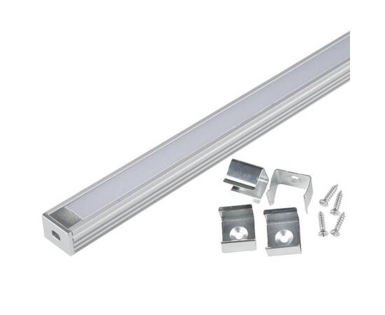 Профиль Uniel UFE-K10 Silver/Frozen 200 Polybag UL-00005029