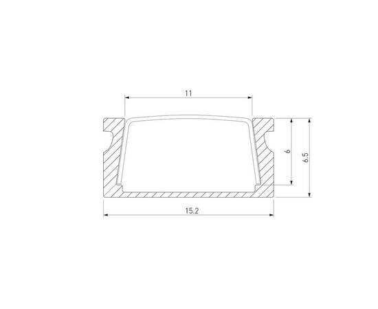 Профиль алюминиевый с рассеивателем Elektrostandard LL-2-ALP006 a053621, изображение 2
