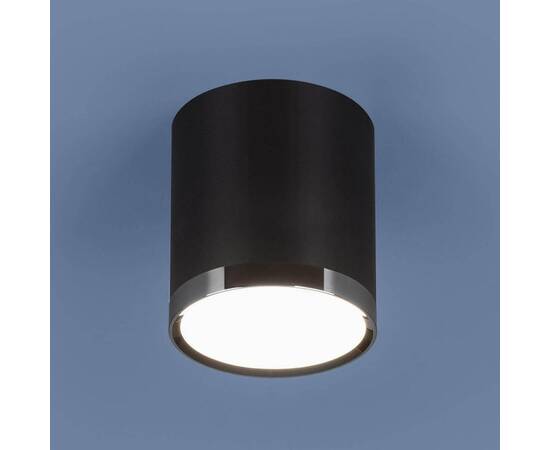 Потолочный светодиодный светильник Elektrostandard DLR024 6W 4200K черный матовый a039018