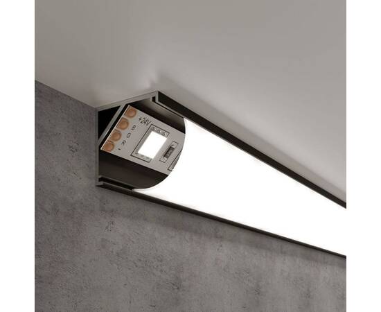 Профиль угловой алюминиевый с рассеивателем Elektrostandard LL-2-ALP008 a053627