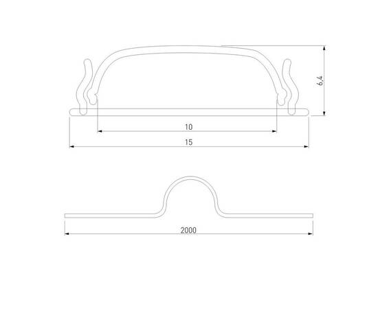 Профиль гибкий алюминиевый с рассеивателем Elektrostandard LL-2-ALP012 a053630, изображение 2