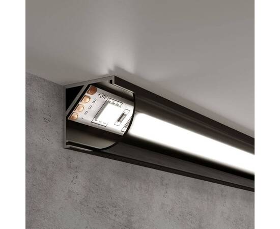 Профиль угловой алюминиевый с рассеивателем Elektrostandard LL-2-ALP008 a053626