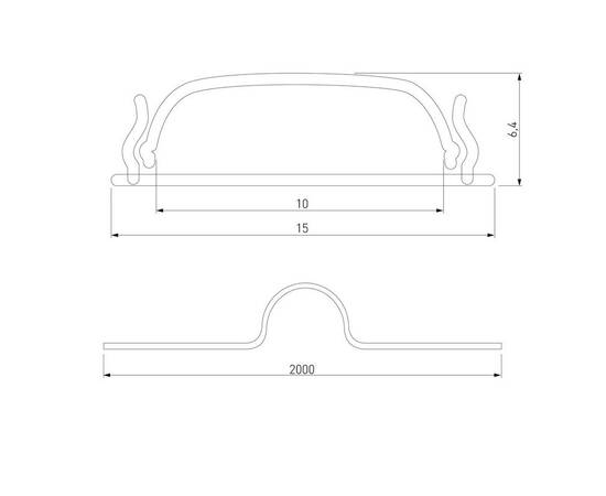 Профиль гибкий алюминиевый с рассеивателем Elektrostandard LL-2-ALP012 a053629, изображение 2