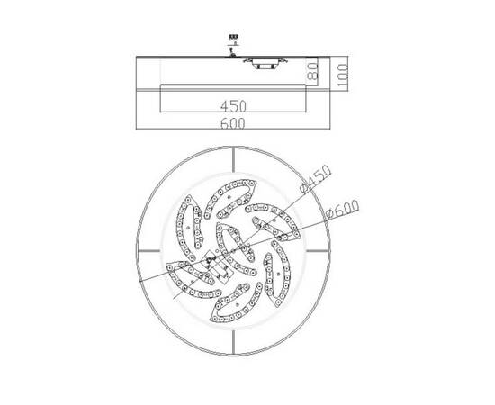 Потолочный светодиодный светильник Freya Zoticus FR6005CL-L48G, изображение 2