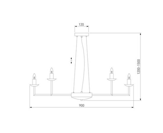 Подвесная люстра Eurosvet Cariso 60150/18 латунь, изображение 2
