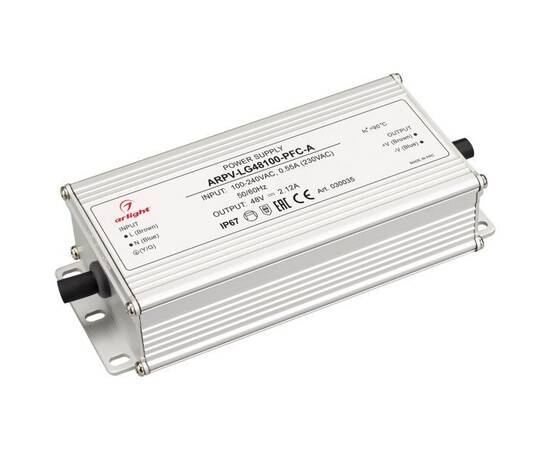 Блок питания Arlight ARPV-LG48100-PFC-A 48V 100W IP67 2,12A 030035