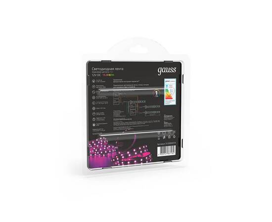 Светодиодная лента Gauss 14,4W/m 60LED/m 5050SMD RGB 5M 312000414, изображение 5