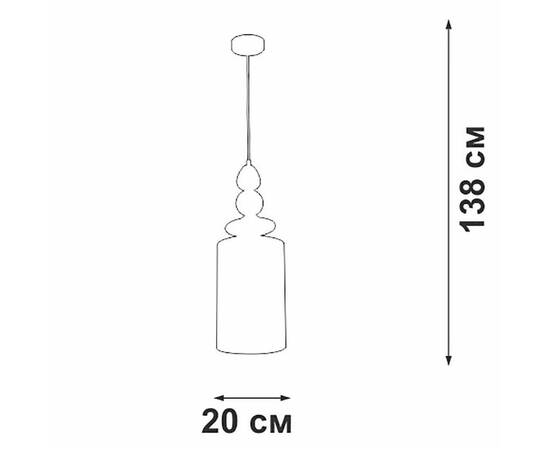 Подвесной светильник Vitaluce V2891-1/1S, изображение 4
