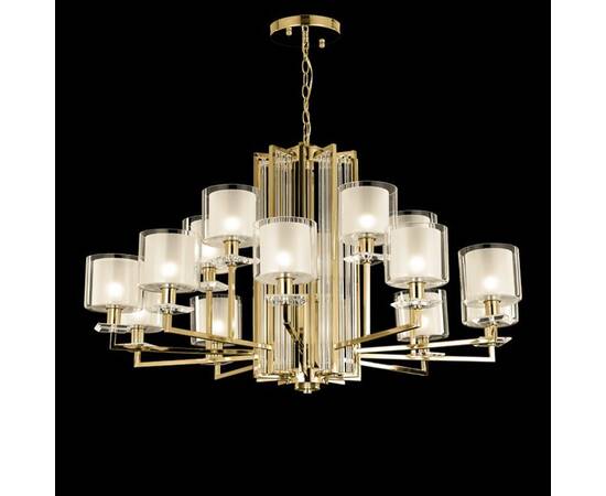 Подвесная люстра Crystal Lux Nicolas SP-PL10+5 Gold/White