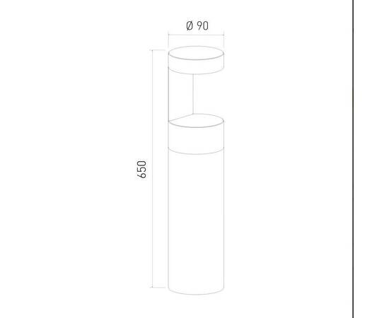 Уличный светодиодный светильник Elektrostandard Nimbus 35126/F серый a055642, изображение 2