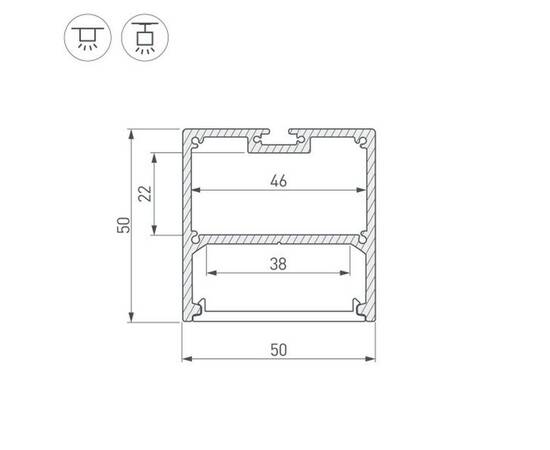 Профиль Arlight SL-Line-5050-3000 Black 036255, изображение 2