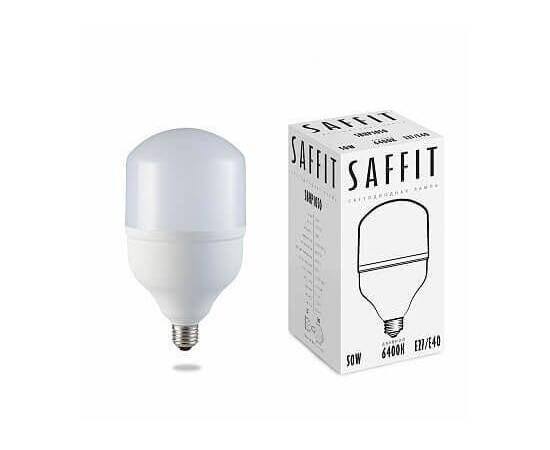 Лампа светодиодная Saffit E27-E40 50W 6400K Цилиндр Матовая SBHP1050 55095