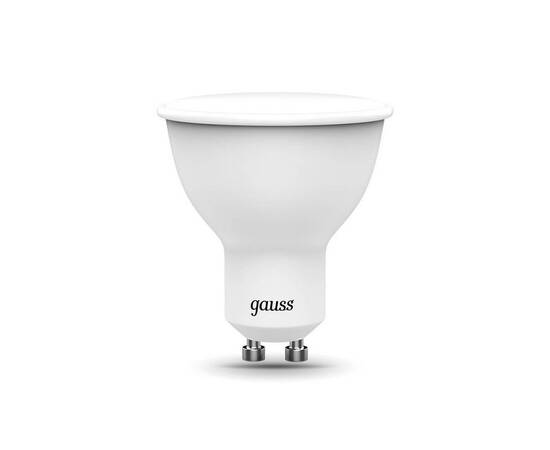 Лампа светодиодная диммируемая Gauss GU10 6W RGBW матовая 101106406, изображение 4