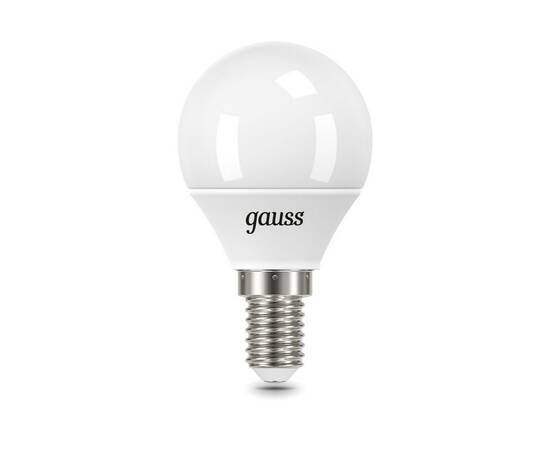 Лампа светодиодная Gauss E14 6.5W 6500K матовая 105101307, изображение 4