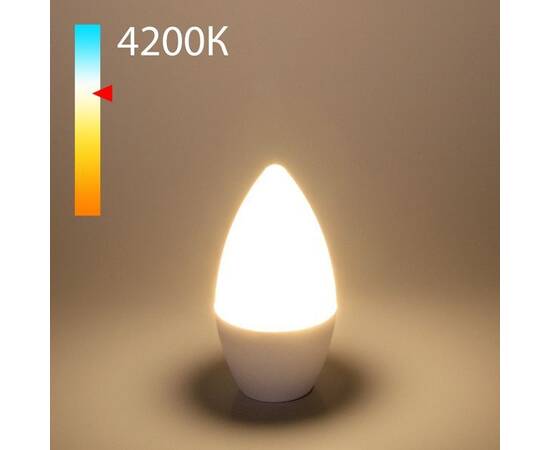 Лампа светодиодная Elektrostandard E14 8W 4200K матовая a048727, изображение 2