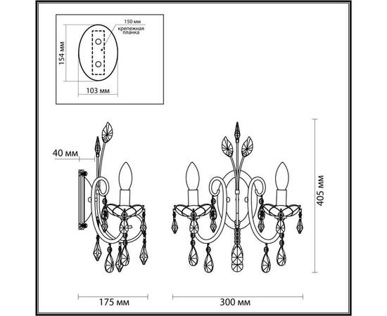 Бра Odeon Light Hall Versia 4977/2W, изображение 2