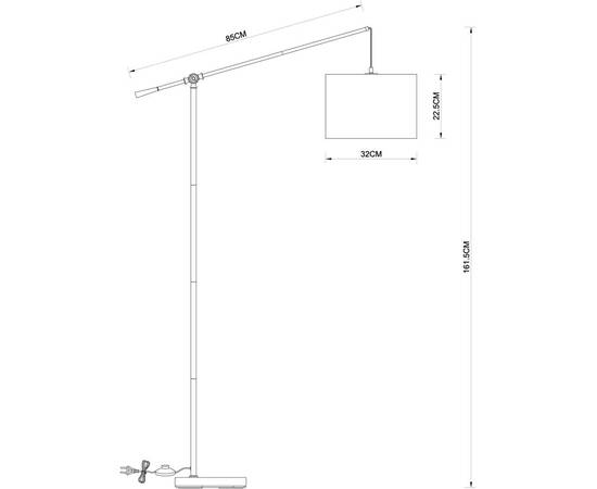 Торшер Arte Lamp Dylan A4054PN-1PB, изображение 2