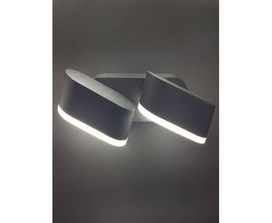Уличный настенный светодиодный светильник Elvan GW-820A/2-12W-WW-Bk, изображение 4