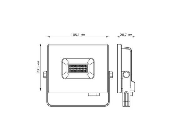 Прожектор светодиодный Gauss Elementary 10W 613100610, изображение 2