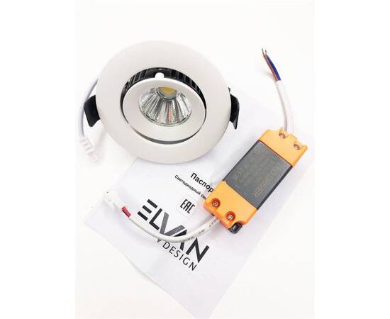 Встраиваемый светодиодный светильник Elvan VLS-006R-12W-WW-Wh, изображение 24