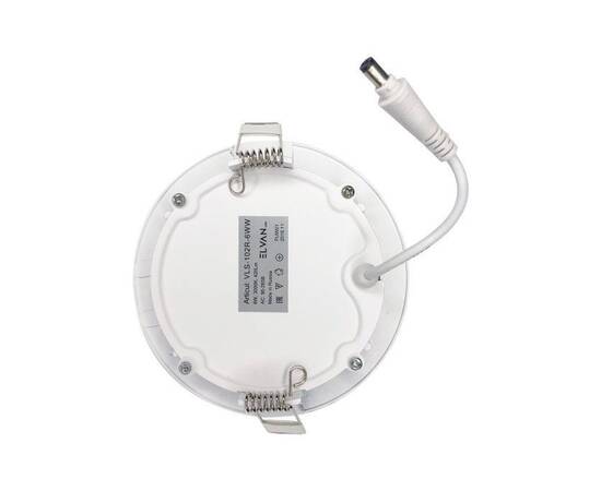 Встраиваемый светодиодный светильник Elvan VLS-102R-6W-WH-Wh, изображение 2