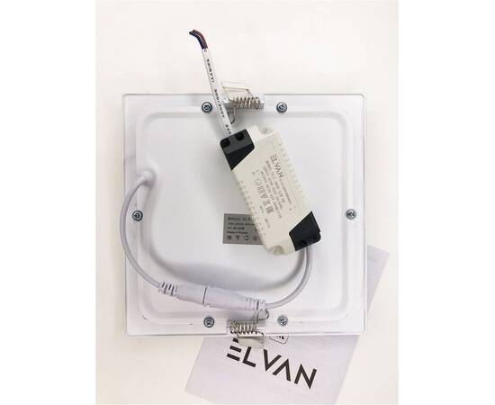 Встраиваемый светодиодный светильник Elvan VLS-102SQ-12W-WH-Wh, изображение 3