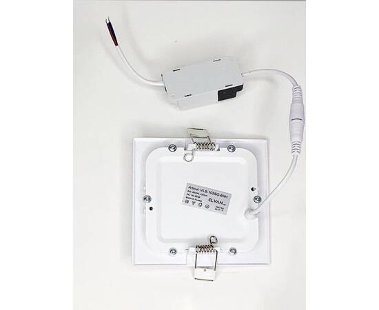 Встраиваемый светодиодный светильник Elvan VLS-102SQ-6W-WH-Wh, изображение 3