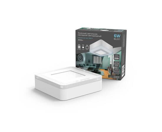 Потолочный светодиодный светильник Gauss Backlight BL221, изображение 6