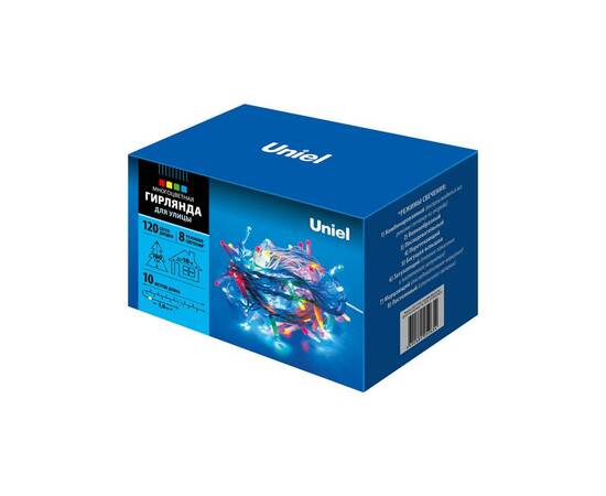 Уличная светодиодная гирлянда Uniel 220V разноцветный ULD-S1000-120/DWA Multi IP67 07927, изображение 2