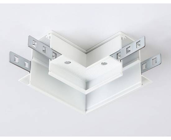 Коннектор L-образный для встраиваемого шинопровода Ambrella light Track System Magnetic GL3352, изображение 2