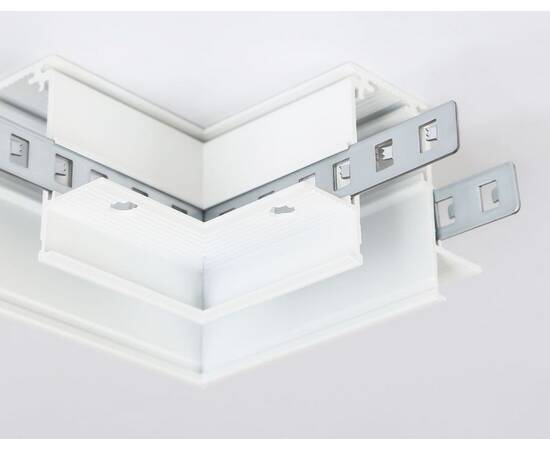 Коннектор L-образный для встраиваемого шинопровода Ambrella light Track System Magnetic GL3352, изображение 3