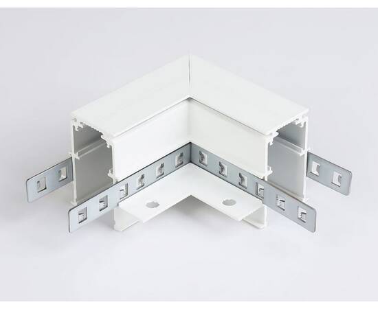 Коннектор L-образный для встраиваемого шинопровода Ambrella light Track System Magnetic GL3352, изображение 4