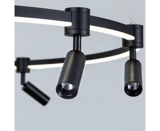 Подвесная светодиодная люстра Arte Lamp Ring A2186SP-1BK, изображение 3