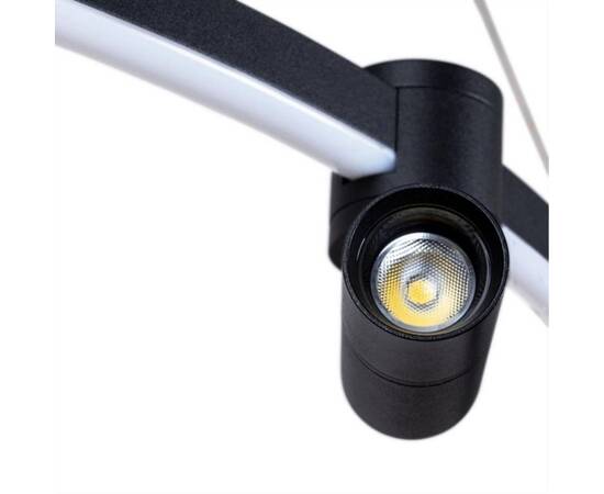 Подвесная светодиодная люстра Arte Lamp Ring A2186SP-1BK, изображение 4