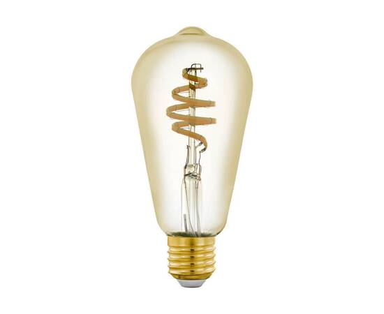 Лампа светодиодная филаментная диммируемая Eglo E27 5,5W 2200-6500K золотистая 12583