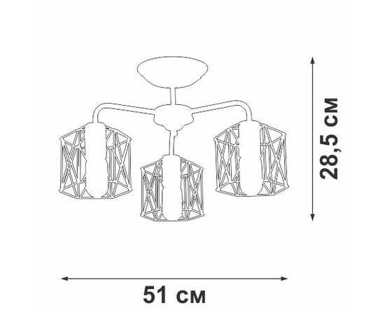 Потолочная люстра Vitaluce V4382-1/3PL, изображение 3