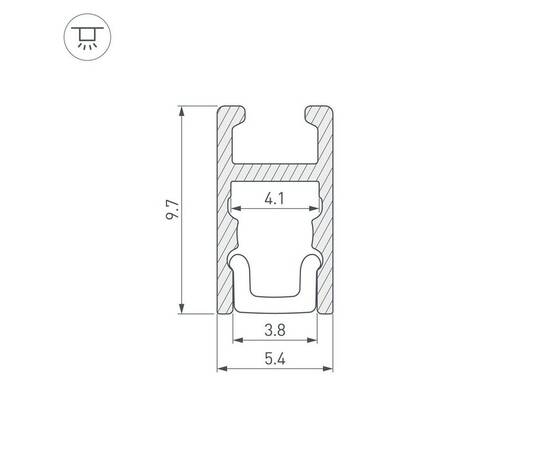 Профиль Arlight ARH-Micro-0510-2000 Anod 036385, изображение 2