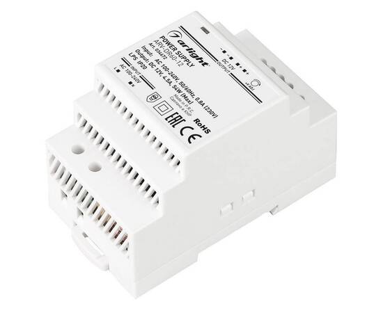 Блок питания Arlight ARV-DR60-12 12V 54W IP20 4,5A 034672