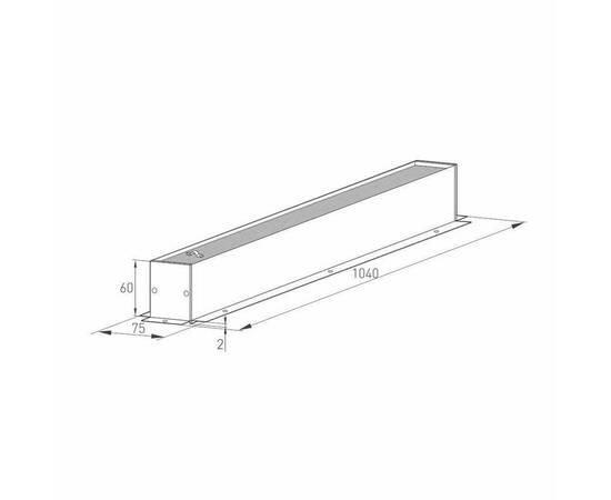 Шинопровод магнитный встраиваемый Arlight Mag-Track-4560-F-1040 026897(1), изображение 2