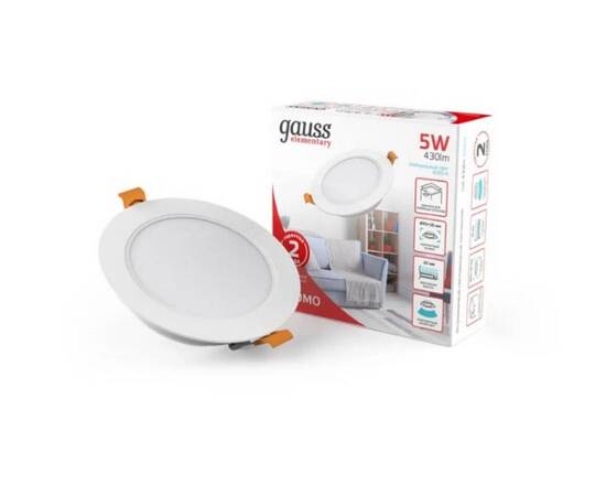 Встраиваемый светильник Gauss Elementary Downlight 9100420205, изображение 5