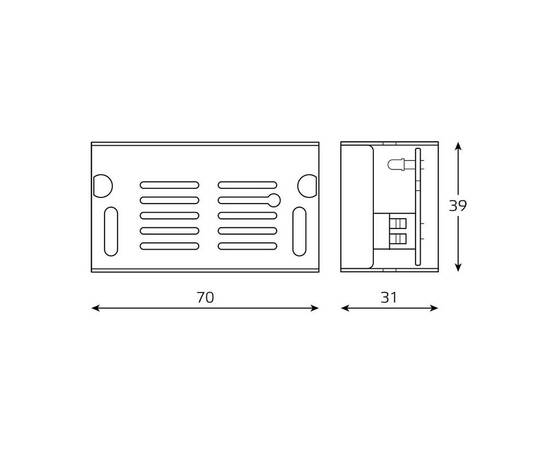 Блок питания Gauss 15W 12V IP20 BT500, изображение 2