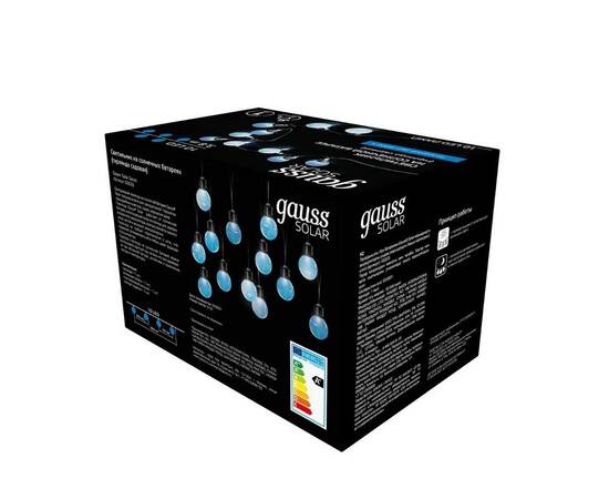 Гирлянда на солнечных батареях Gauss Solar Шары GS033, изображение 4
